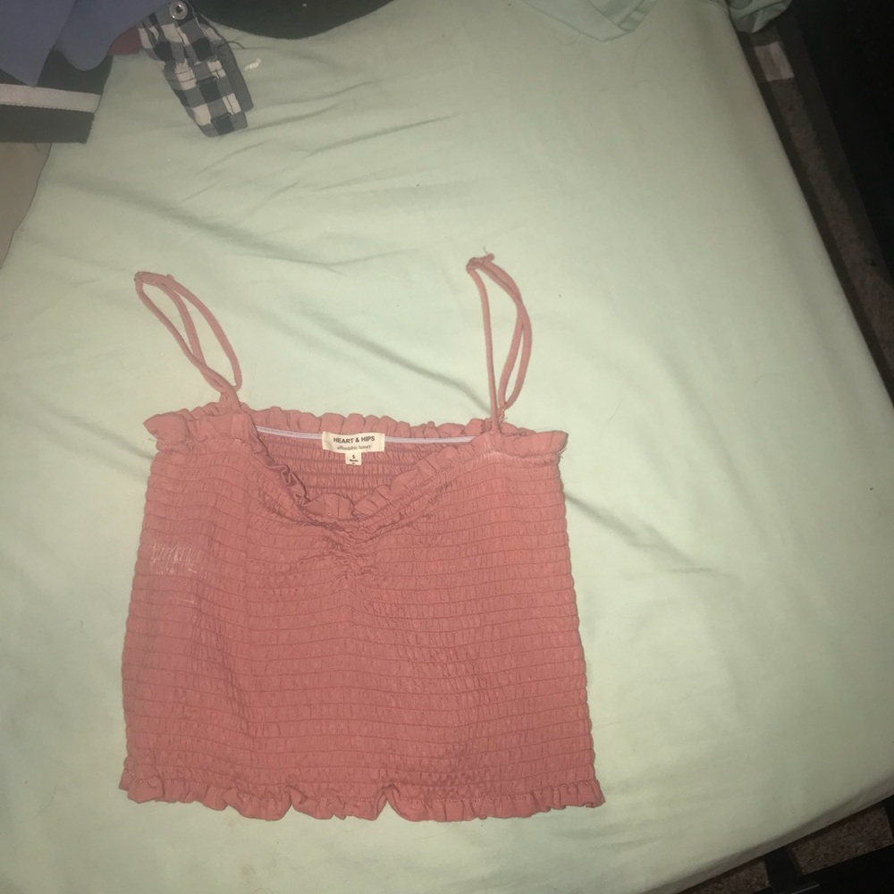 pink tube top
